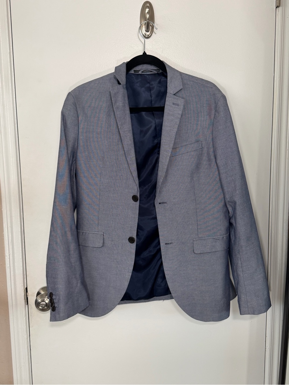 Light Blue Men's Two-Button Blazer